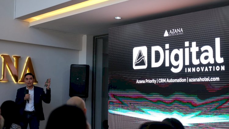 Dicky Sumarsono saat melaunching Inovasi digital Azana Hotels & Resorts. Foto : Almira Nindya