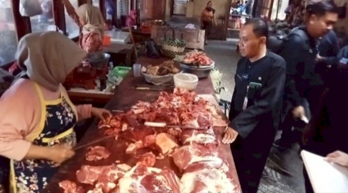 Sidak pasar menjelang Nataru. 