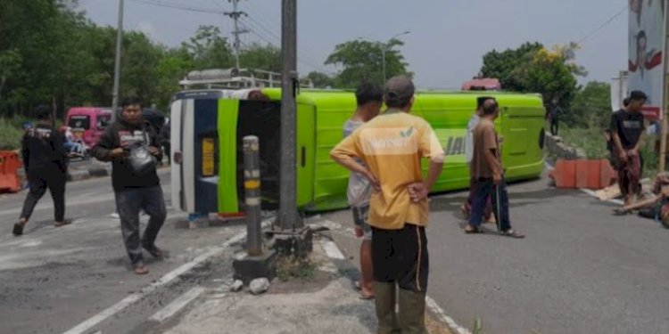 Salah satu kecelakaan tertinggi sepanjang Tahun 2023 di turunan Salib Putih, dikenal jalur tengkorak Jalan Lingkar Selatan (JLS) Salatiga. Dok