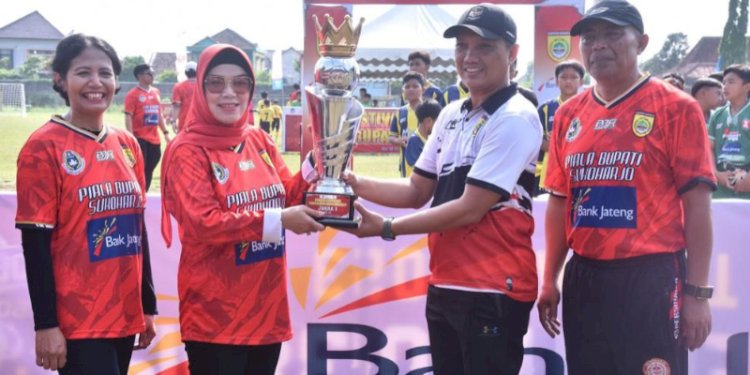 Pembukaan Festival SSB Piala Bupati Sukoharjo 2023 di Gelora Merdeka Jombor Sukoharjo. RMOL Jateng