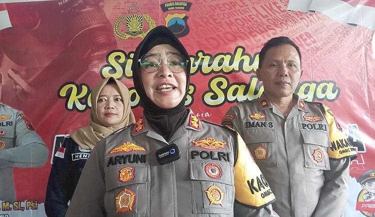 Kapolres Salatiga AKBP Aryuni Novitasari. 