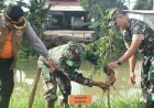Kodim 0716/Demak Tanam Pohon dan Bersih Sungai Mranak Sebagai Bentuk Mitigasi Bencana
