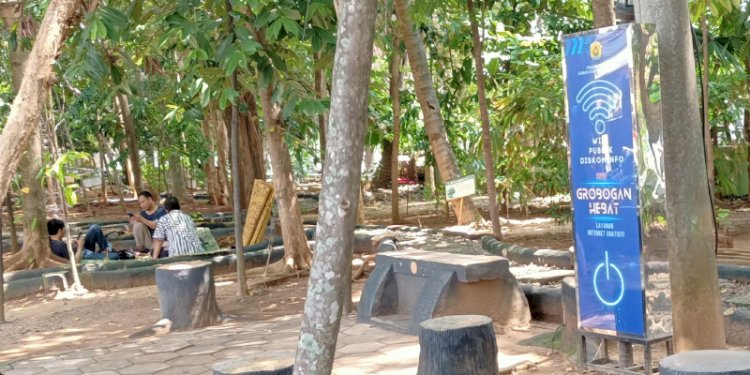 Lokasi wifi publik tak dapat digunakan warga, Kamis (11/1). RMOL Jateng
