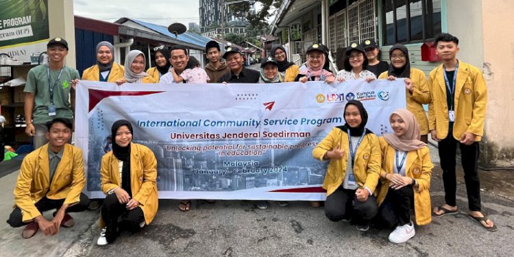 Pelepasan mahasiswa KKN Unsoed Internasional ke Malaysia. Dok