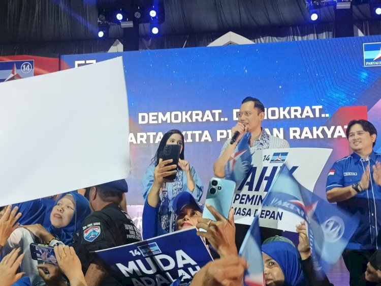 AHY saat kampanye di Hotel UTC Jalan Keluar Semarang. 