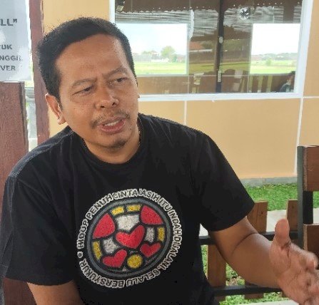 Kader PKB, Joko Purwanto, Memberikan Keterangan Tujuan Tabligh Akbar di Karanganyar