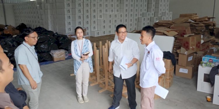 Rombongan Ombudsman Republik Indonesia (ORI) melakukan monitoring gudang KPU Kota Pekalongan. RMOL Jateng