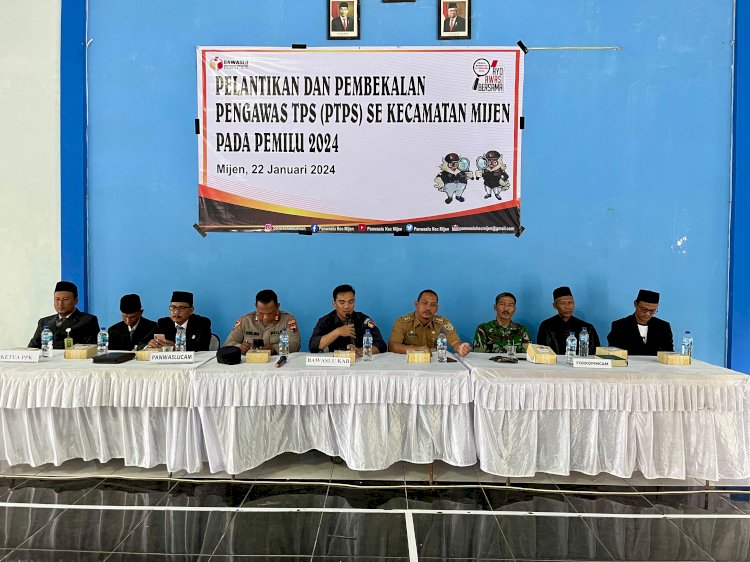 Pelantikan PTPS di Kecamatan Mijen, Senin (22/1)