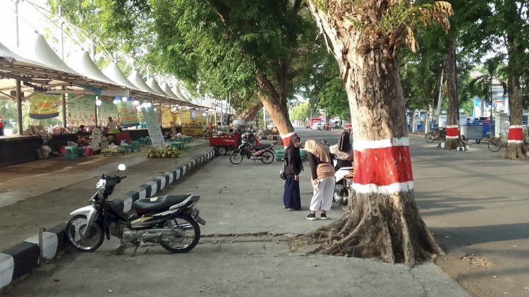 Lokasi parkir alun-alun Kabupaten Grobogan, Jumat (26/1) siang. RMOL Jateng