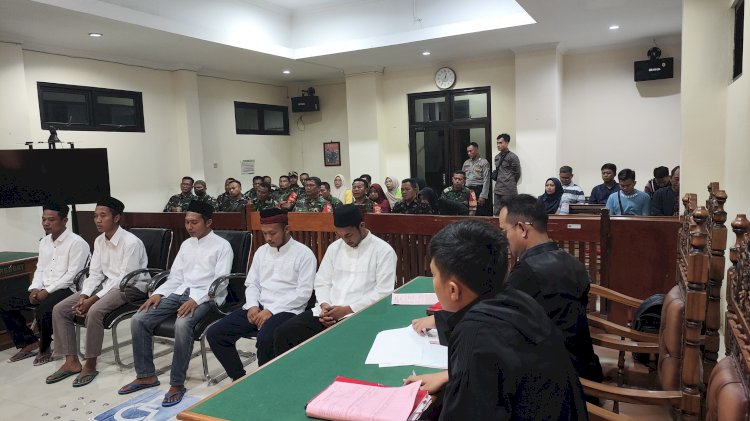 Suasana sidang ketiga Kades Kandangan NEP, Kamis (25/1). Dok