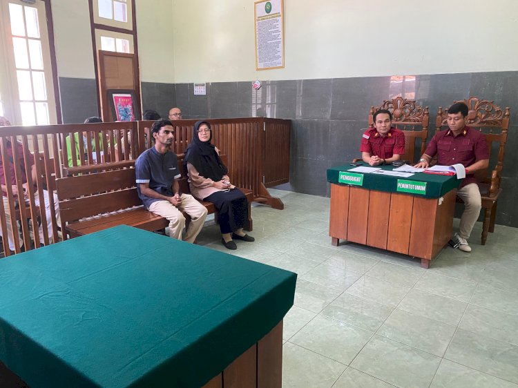 Proses persidangan Amjah Ali Shah, warga negara Pakistan di Pengadilan Negeri Pekalongan. Dok.RMOLJateng