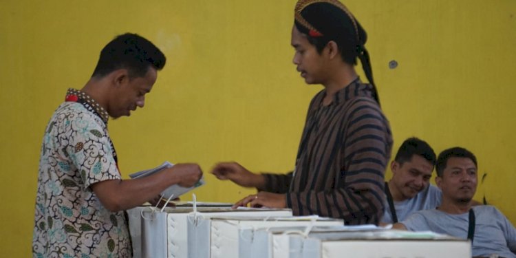 Simulasi Pemilu 2024 oleh KPU Kabupaten Batang. RMOL Jateng
