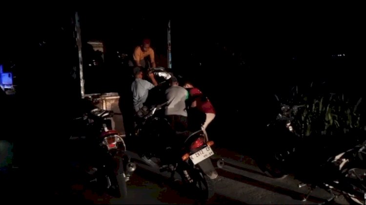 Polisi mengamankan kendaraan para pembalap liar ke Mapolres Grobogan, Senin (29/1) malam. RMOL Jateng