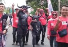 Serba-serbi Kampanye Ganjar-Mahfud, Dua Simpatisan PDIP Berubah Jadi 'Banteng Moncong Putih'