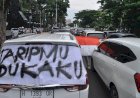 Demo Pengemudi Taksi Online Menuntut Kenaikan Tarif Di Semarang