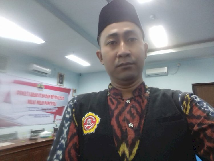 Ketua Karang Taruna Kecamatan Karangtengah, M Wahyu dalam suatu acara, Senin (5/1). Nungki S/Dok.RMOLJateng