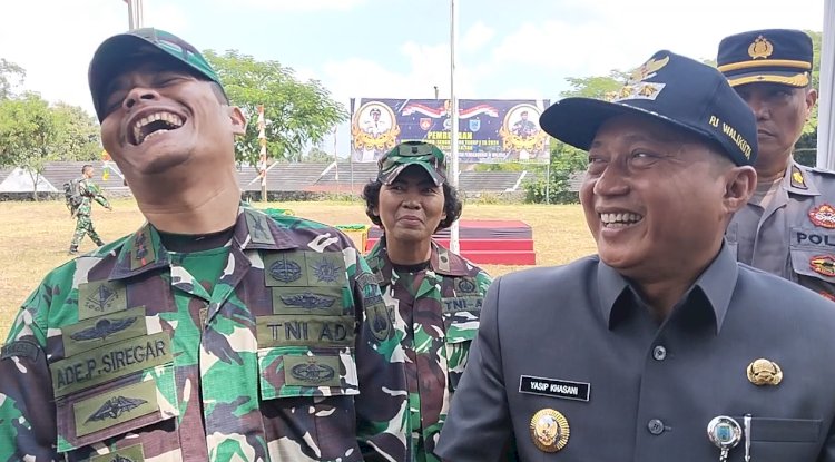 Dandim 0714/Salatiga Letkol Inf Ade Pribadi Siregar (kiri). Dok