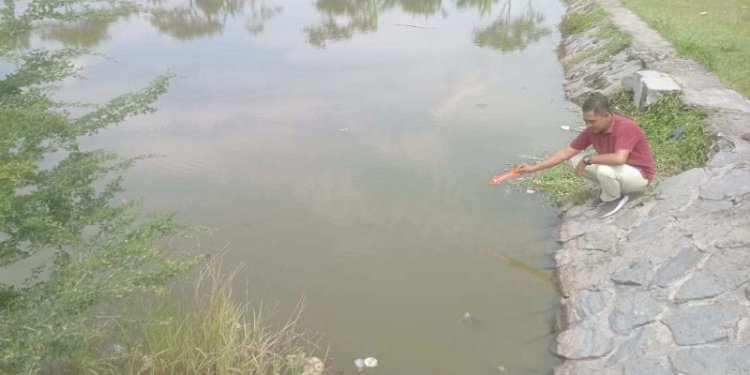 Kondisi pagar yang mengelilingi embung rusak, Kamis (22/2) siang. RMOL Jateng