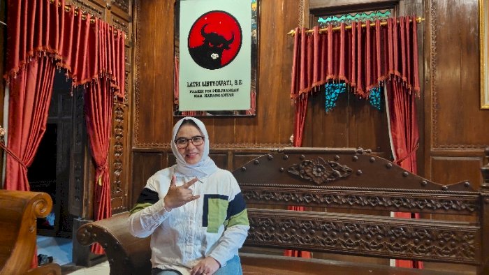 Latri Listyowati dari PDI P  sukses melenggang kembali menuju gedung DPRD Karanganyar. Dian Tanti/Dok.RMOLJateng