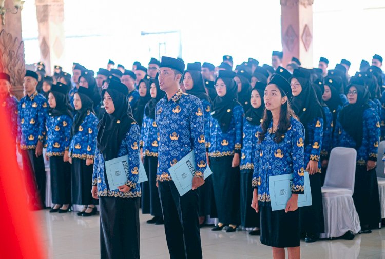 Para PPPK yang diambil sumpah/janji di Pendopo Pengabdian rumah jabatan Wali Kota Magelang. Istimewa