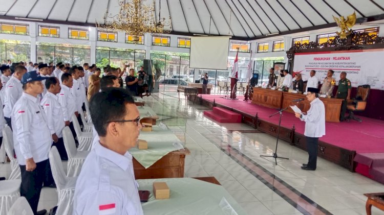 Pelantikan Pengurus Palang Merah Indonesia (PMI) Kecamatan Se-Kabupaten Batang Periode 2023-2028, Selasa (05/03). Bakti Buwono/RMOLJateng
