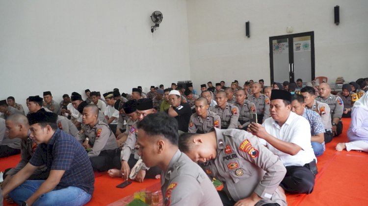 sraj Mi"raj Dibalut Doa Bersama Jajaran Polres Semarang Hadapi Ramadhan