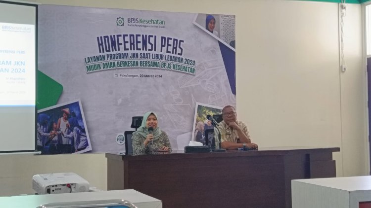 Konferensi pers Layanan Program JKN Saat Libur Lebaran 2024. Bakti Buwono/Dok.RMOLJateng