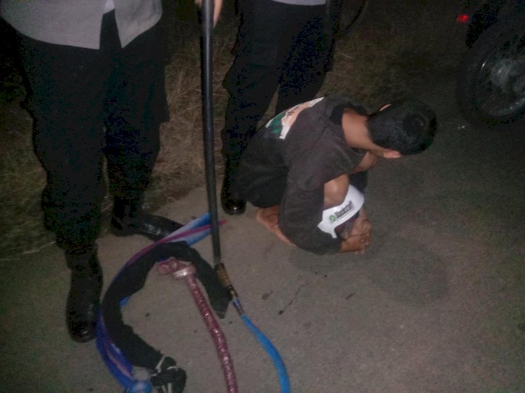 Pelaku dan barang bukti yang diamankan Polres Pemalang. Bakti Buwono/RMOLJateng