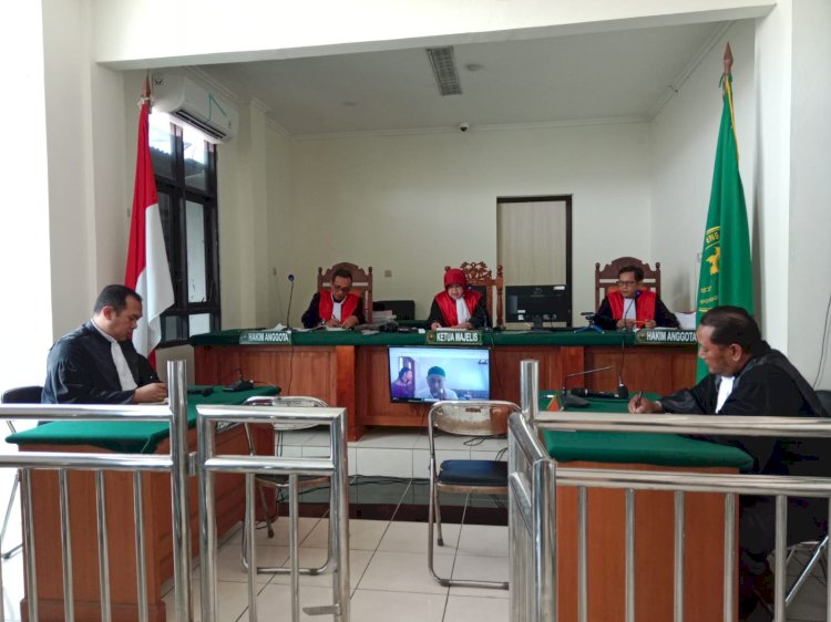 Situasi Sidang Tipikor Kades Kandangan Purwodadi Grobogan, Kamis (28/3) Siang. Rubadi/RMOLJateng