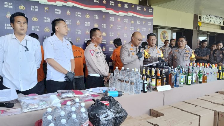 Konferensi Pers Mapolres Batang. Baktu Buwono/RMOLJateng