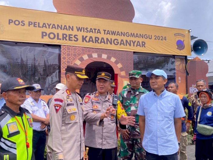 Pemantauan pos pengamanan di Tawangmangu. Dian Tanti/RMOLJateng