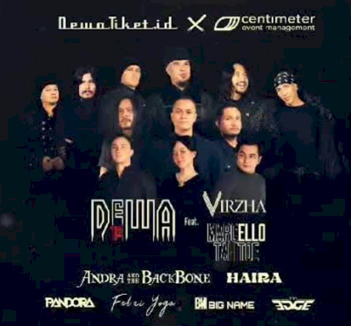 Poster Pertunjukan Band Legendaris, Dewa 19, Yang Akan Manggung Di Slawi. Dokumentasi.
