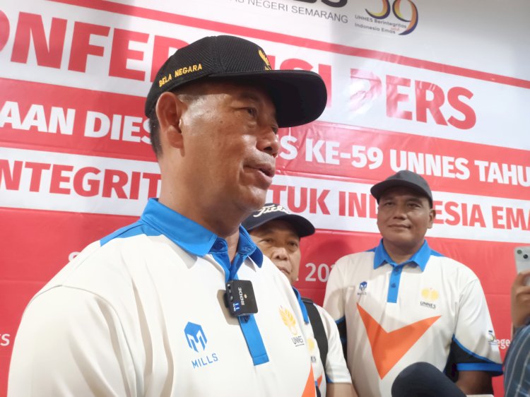 Rektor Unnes Prof S Martono. Dicky Aditya/RMOLJateng