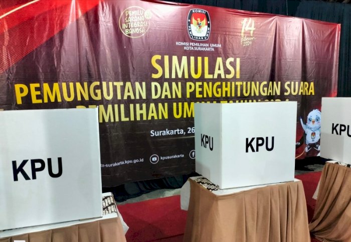 Simulasi KPU Solo Saat Pemilu 2024. Dokumentasi/Dian Tanti Burhani/RMOLJawaTengah