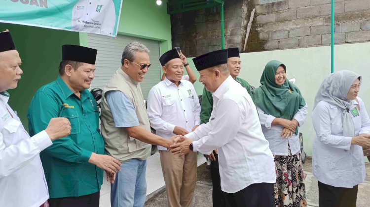 Partai PKB Menyambut Kedatangan Wakil Bupati Grobogan Bambang Pujiyanto Untuk Mencalonkan Diri Sebagai Calon Bupati Grobogan Di Pilkada Mendatang, Rabu (24/4) Sore. Rubadi/RMOLJawaTengah