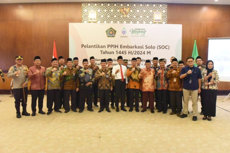 Pemerintah Provinsi Jawa Tengah (Pemprov Jateng) Telah Melantik PPIH Embarkasi Solo Untuk Pelaksanaan Ibadah Haji 2024 Ini. Dicky A Wijaya/RMOLJawaTengah