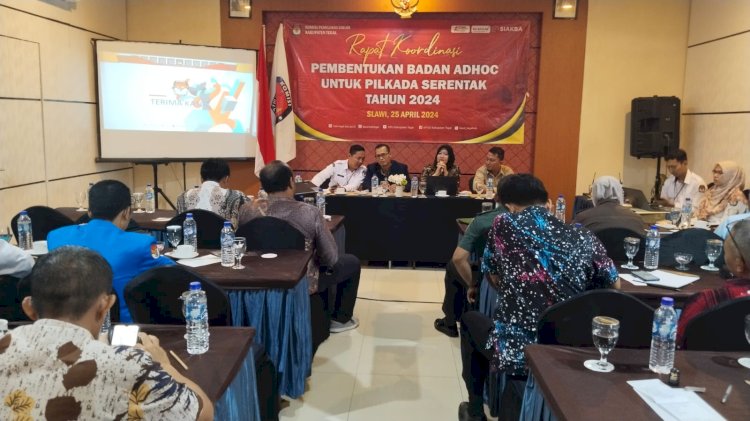 Rapat koordinasi guna pembentukan Badan Ad Hoc Pemilihan Kepala Daerah (Pilkada) 2024. Ist