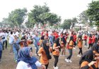 Jepara: Peringatan Hari Buruh Internasional Atau May Day (Labour Day) Dimeriahkan Dengan Aksi Jalan Sehat Dan Senam Bersama.