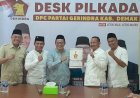 Teguh Sapto Utomo Lakukan Pengambilan Formulir Cabup Demak Di Gerindra