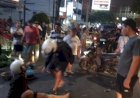 Laka Dini Hari Di Depan Pasar Karangayu, Pengendara dan Penumpang Motor Alami Luka-luka 