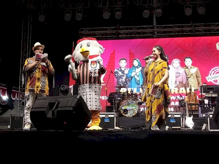 KPU launching maskot Pilkada 2024 Karanganyar, Jalak Lawu jadi pilihan. Dian Tanti/RMOLJateng