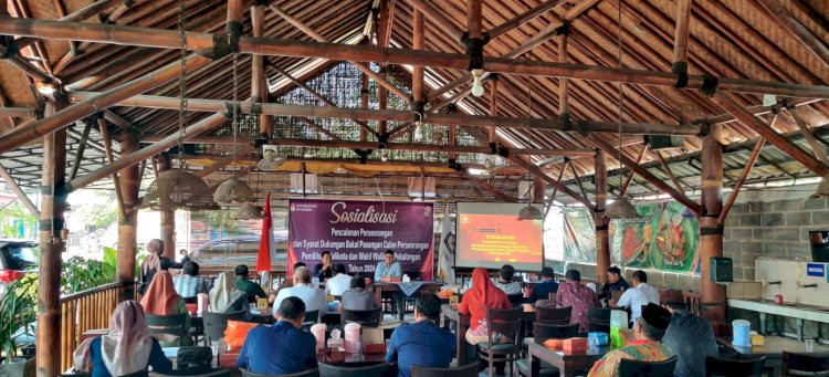 KPU Kota Pekalongan mengadakan sosialisasi pendaftar calon perseorangan untuk Pilkada 2024. RMOL Jateng.