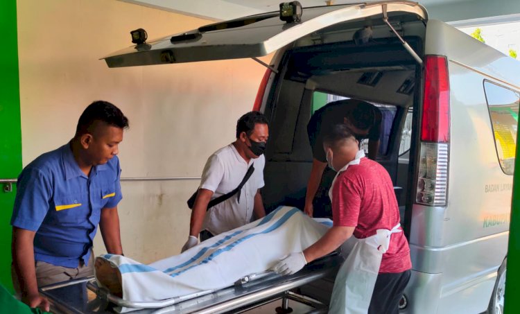 Jenazah terduga pelaku di Instalasi Pemulasaraan Jenazah RSUD Batang. RMOL Jateng.