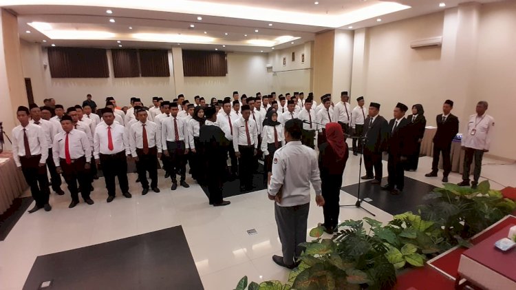 Pelaksanaan pelantikan PPK Kab Demak di Hotel Amantis, Kamis (16/5). Nungki/RMOLJateng