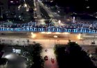 Fly Over Madukoro, Cantik Di Malam Hari Dihiasi Lampu-lampu Warna-warni 