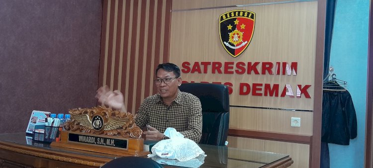 Kasat Reskrim Polres Demak, AKP Winardi saat ditemui RMOLJateng. Nungki/RMOLJateng