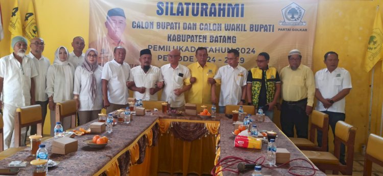    DPC Partai Gerindra Kabupaten Batang silaturahim ke kantor DPD Partai Golkar Kabupaten Batang, Rabu (5/6). 