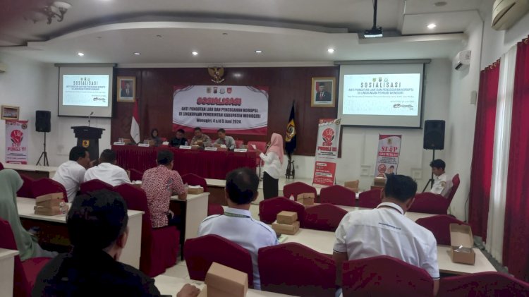 Para Peserta Nampak Serius Mengikuti Sosialisasi Anti Pungutan Liar Dan Pencegahan Korupsi Di Lingkup Perusahaan. Tulus Premana/RMOLJawaTengah
