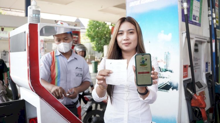 Masyarakat pengguna Pertalite diminta mendaftarkan kendaraanya untuk mendapatkan QR code. istimewa