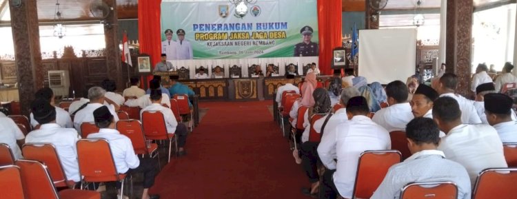 Agenda penerangan hukum program Jaksa Jaga Desa yang dihadiri ratusan kades di Museum RA Kartini Rembang. Arif Edi Purnomo/RMOLjateng